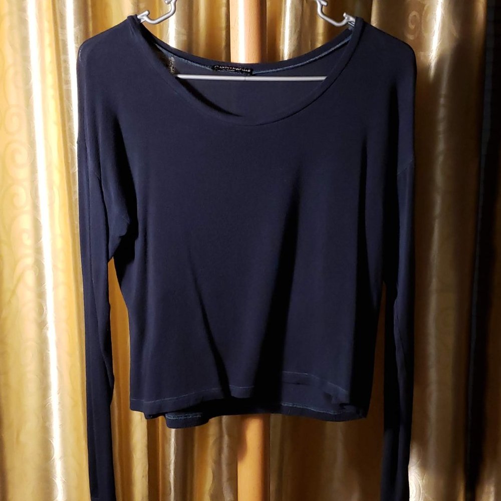 Brandy Melville OS Navy Long Sleeve Tee